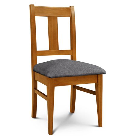 Silla de Comedor Euro lustre Miel Tapizado Shot Onyx Espacity