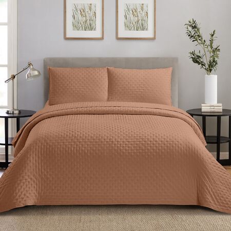 Cubrecama Cover Quilt Queen con Fundas Premium