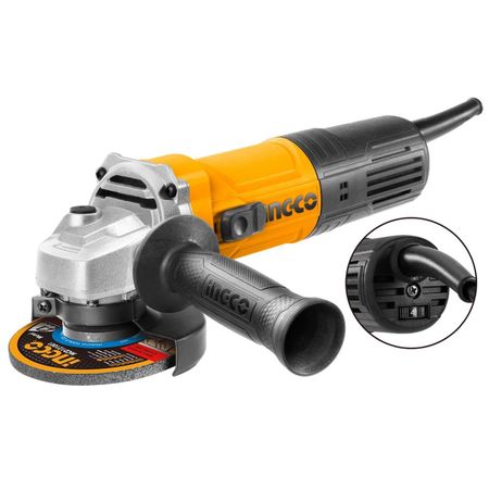 Amoladora angular 5´/125mm 900w c/mango vol. variable industrial Ingco AG900285