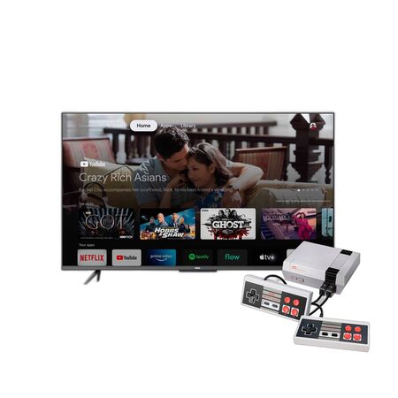 Combo Smart TV RCA 55" 4K LED + Consola Retro NES 500 Juegos HDMI