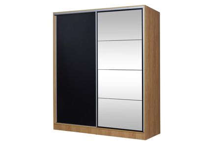 PLACARD MURANO RICCHEZZE 1,80 MTS. CORREDIZA HICKORY/NEGRO C/ESP (35231796)