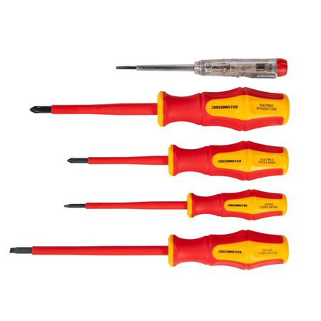 Set Destornilladores Aislados 5 Piezas Crossmaster