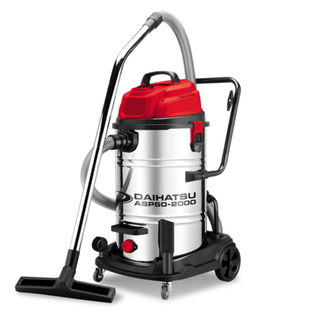 Aspiradora Industrial 60 Litros 2000W - 2 Motores aspira polvo o liquido - DAIHATSU