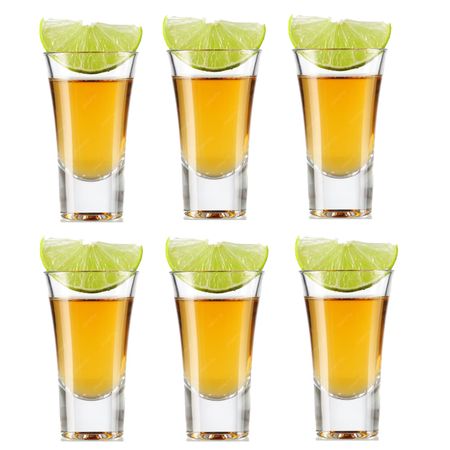 Vaso Shot Tequila Set X 6 Unid Chupito Licor Vidrio 60 Ml 