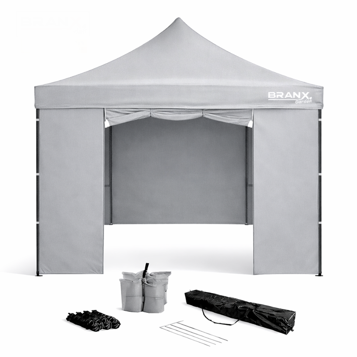 Gazebo 3x3 Metros Paredes Puerta Branx Autoarmable Plegable - Vista 2