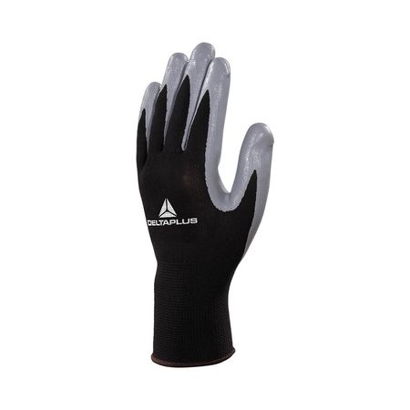 Guante tejido sin costuras negro/gris N°9 galga13 Delta Plus VE712GR