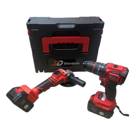 Taladro Inalambrico13mm + Amoladora Stardom BLT115
