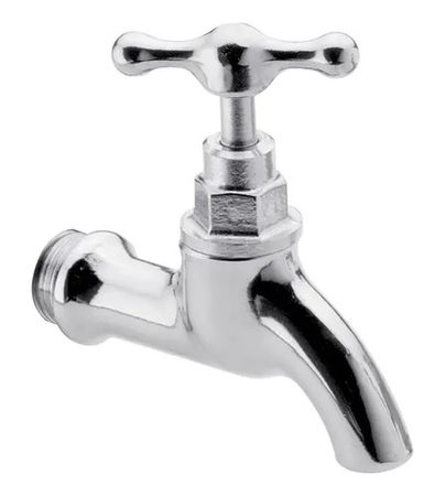 Canilla Fv Pared 1 Sola Agua  Volante T Fijo 13mm 0430-13-c