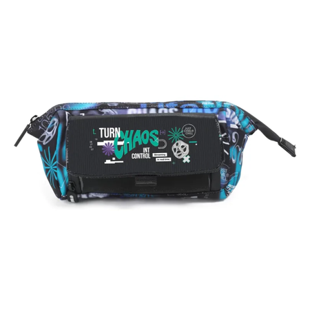 Chimola Cartuchera Hologram Future Black Tr244 Negro