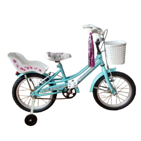 Bicicleta Bassano full 14 Niña celeste