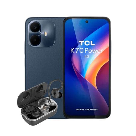 Combo TCL K70 Power 4+256GB Nebula Blue + Auriculares TWS Sport Dekkin