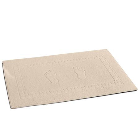 Toalla de pies para baño felpada 45 x 70 color Marfil Espácity