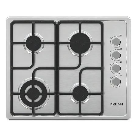 Anafe De Empotrar A Gas Drean Agdr60eia Acero Inox 60cm Acero inoxidable