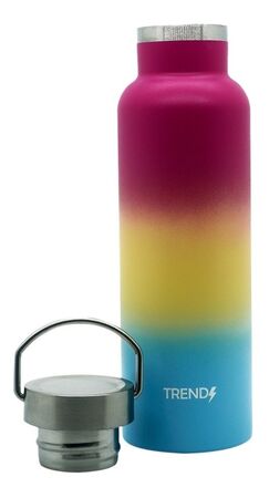 Botella Térmica Trendy De Acero Bicapa Tapa Hermetica 500 Ml