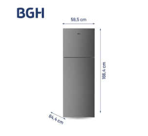 Heladera No Frost Bgh 338L Brt330I4A Dark Silver