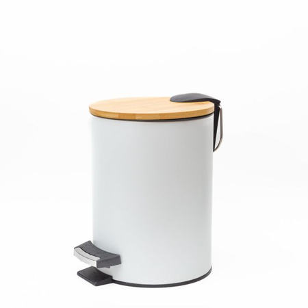 CESTO RESIDUOS TAPA BAMBU 5L ETXE (FC-25)