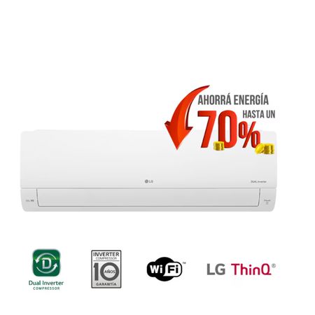 Aire Acondicionado Split Dual Inverter Lg 5200 Watts - Frío/Calor Wifi S4-w18kl31a