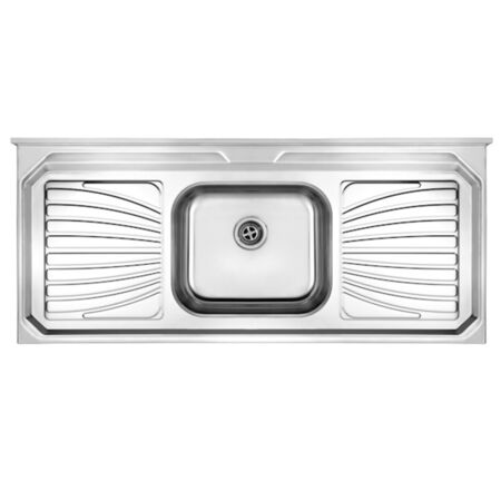Bacha cocina De Acero Inoxidable X CValvula Plateado
