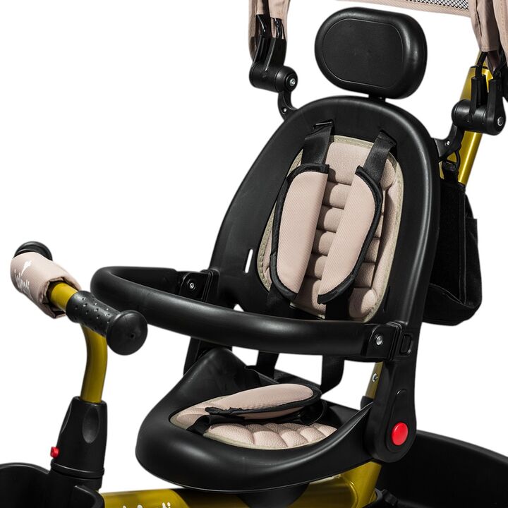 Triciclo multifuncional Infanti JY-T07B Dorado - Vista 14
