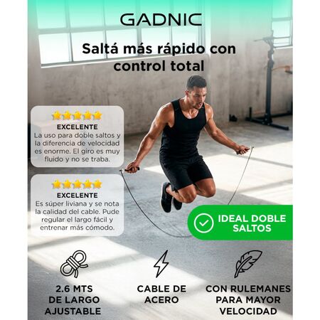 Soga De Saltar Gadnic Speed Rope Metalica