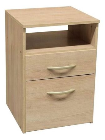 Mesa De Luz Platinum Savanna 1 Puerta, 1 Estante y 1 Cajon