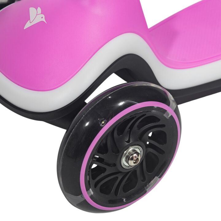 Monopatín plegable con luces LED Infanti rosa - Vista 5