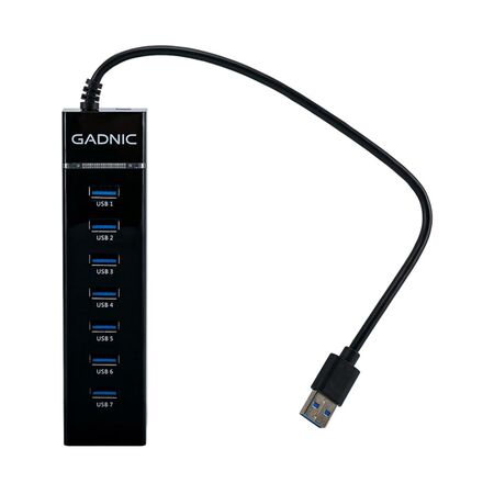 Hub Multipuerto Gadnic USB 7 Puertos Alta Velocidad 