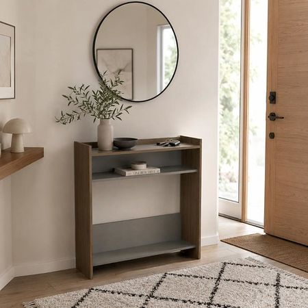 Recibidor Abierto DS Home Nogal Gris 96x25x10 cm
