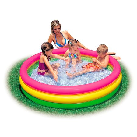 Pileta Inflable Niños Intex Sunset Glow 114x25 cm