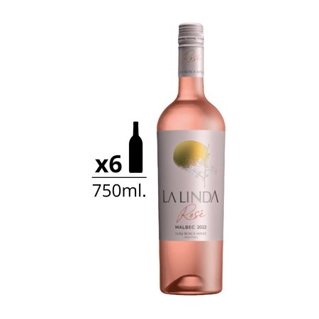 Vino Rosado La Linda Rose Caja x 6