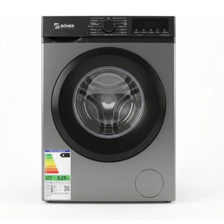 Lavarropas Automatico Boher Wmcfsl8K Carga Frontal Inverter 8Kg