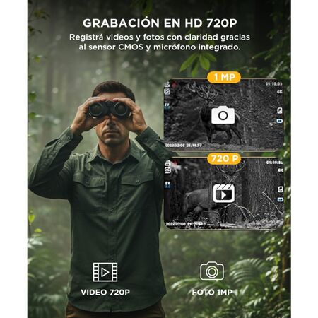 Binocular Gadnic Visión Nocturna Digital Caza Aventura