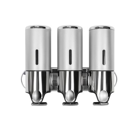 Dispenser Triple de Pared Gadnic Para Jabón Shampoo Crema 1500ml