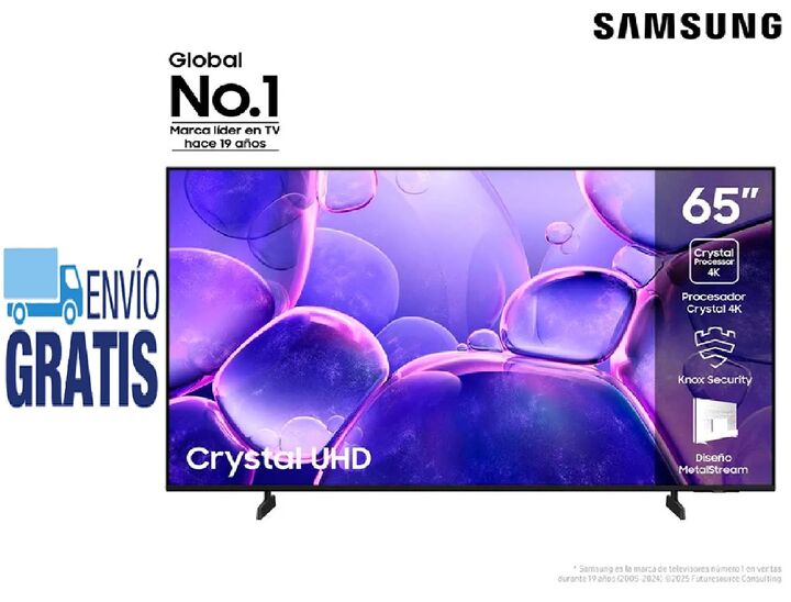 Smart TV Samsung UN65U8000FGCZ Crystal UHD 65 - Vista 6