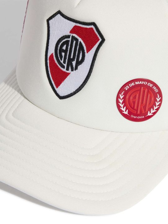 Gorra Adidas River Plate Home 2026/2027 Unisex Fútbol Blanco - Vista 3