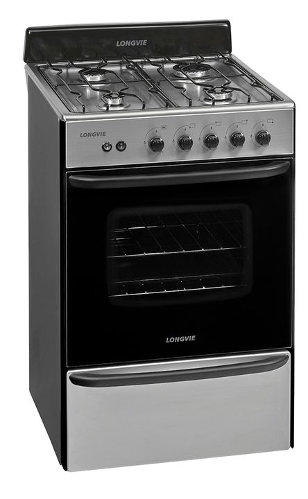 Cocina LONGVIE 12331X multigas acero inox 56cm encendido luz A++ - Vista 1