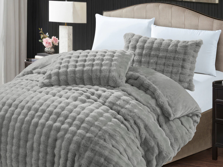 Acolchado Nórdico Manta símil piel de conejo Línea Ankara Twin Size - Vista 6