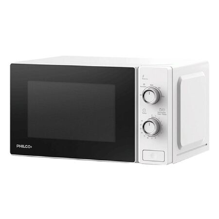 MICROONDAS ROTATIVO PHILCO MPHRW-20UAN 20 LITROS BLANCO PANEL MANUAL