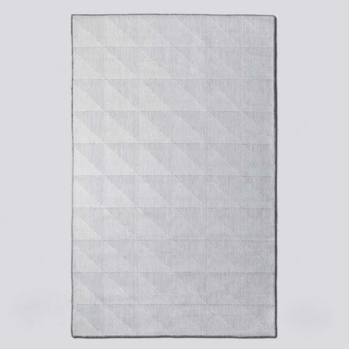 Alfombra simil Yute Cuadrado Grey - 250x350 cm - Vista 1