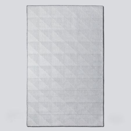 Alfombra simil Yute Cuadrado Grey - 250x350 cm