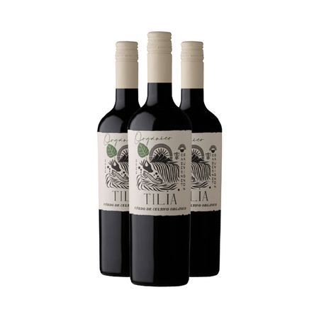 Vino Tinto Tilia Cabernet Sauvignon Organico Caja x 3