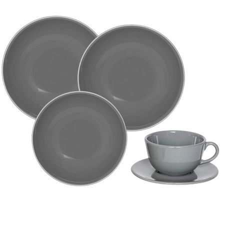 JUEGO VAJILLA X 20 PIEZAS UNNI GREY