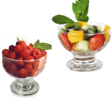 4 copas de postre