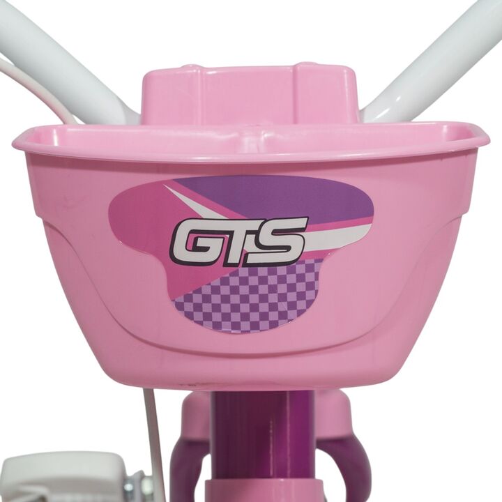 Bicicleta rodado 12 GTS con cantimplora rosa - Vista 7