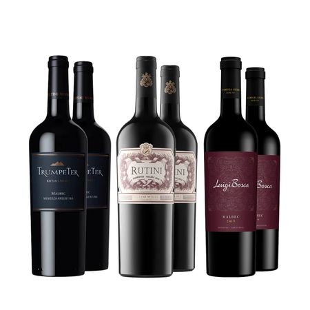 Vinos Tintos Luigi Bosca - Rutini - Trumpeter Seleccion II x 6