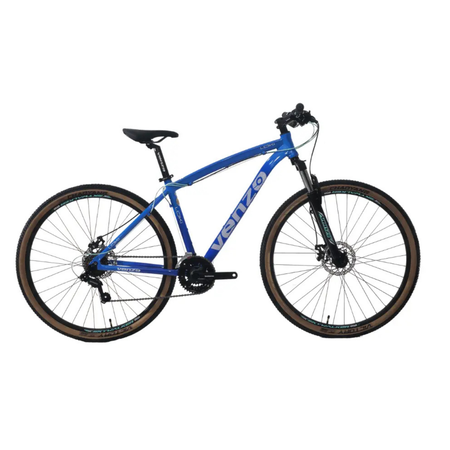 Bicicleta MTB Venzo Loki R29 21V Talle M Azul/Celeste Disco Mec.