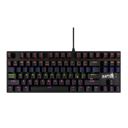 Teclado Raptor Fireclaw M87 Mecanico Retroiluminado Switch