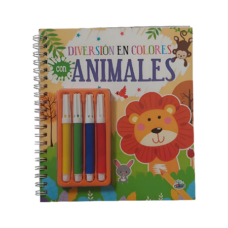 Super Pack X10 Diversión En Colores Con Animales Bk-344