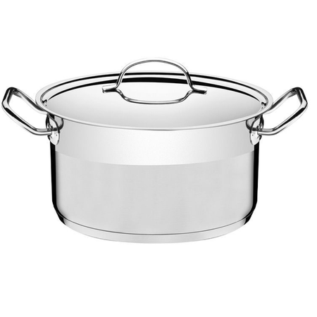 Cacerola Honda Tramontina Acero Profesional C/ Asa 28cm 8,4l Inox