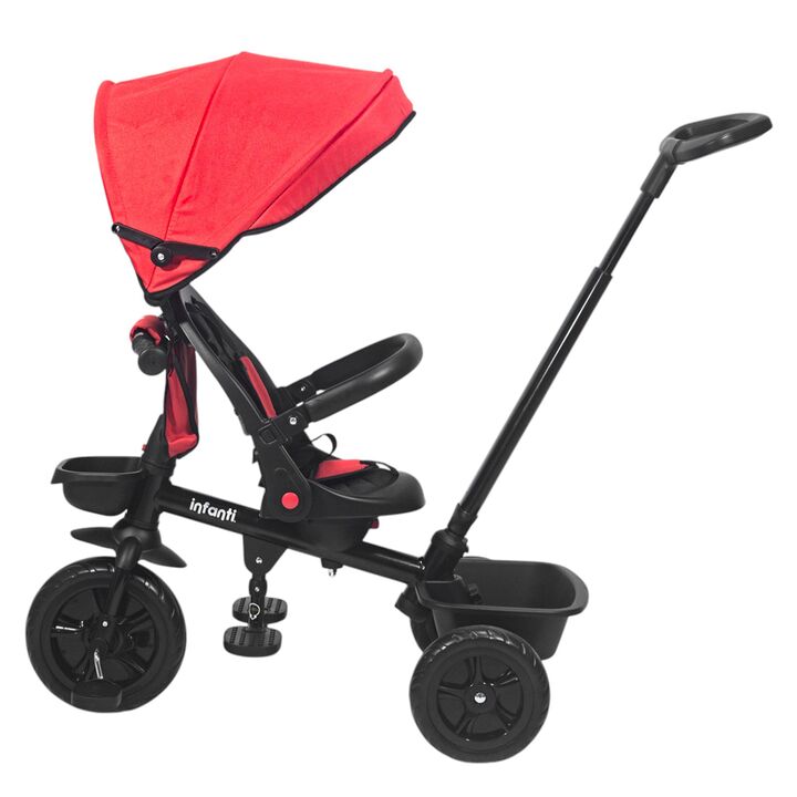 Triciclo multifuncional Infanti JY-T07B rojo - Vista 6